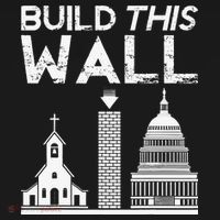 Build This Wall Separation Of Church And State USA Coaster thumb 2