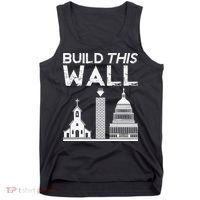 Build This Wall Separation Of Church And State USA Tank Top thumb 0