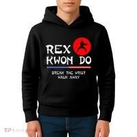 Break The Wrist Walk Away Rex Kwon Do Kids Hoodie thumb 4