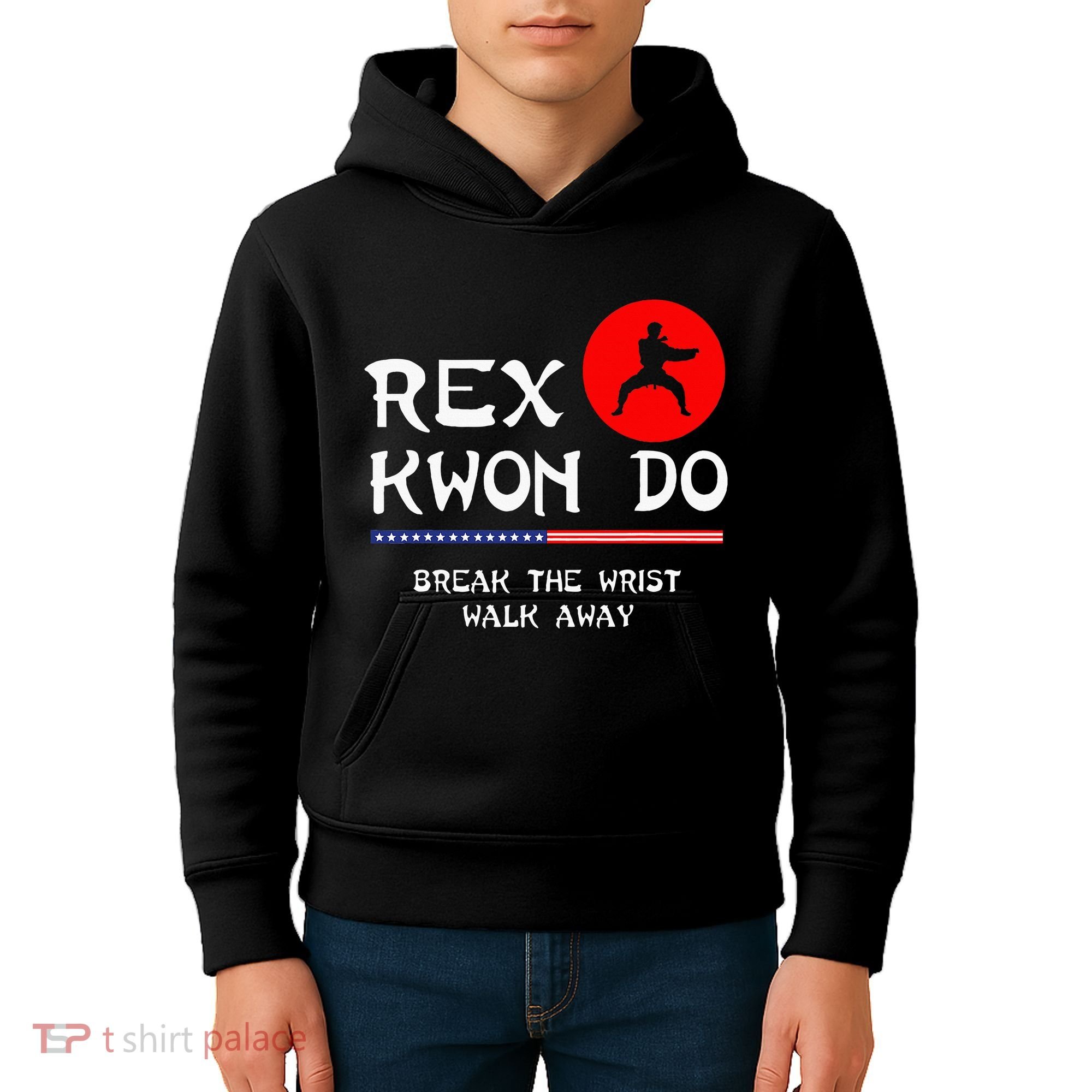 Break The Wrist Walk Away Rex Kwon Do Kids Hoodie