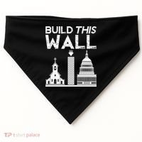 Build This Wall Separation Of Church And State Usa Gift USA-Made Doggie Bandana thumb 0