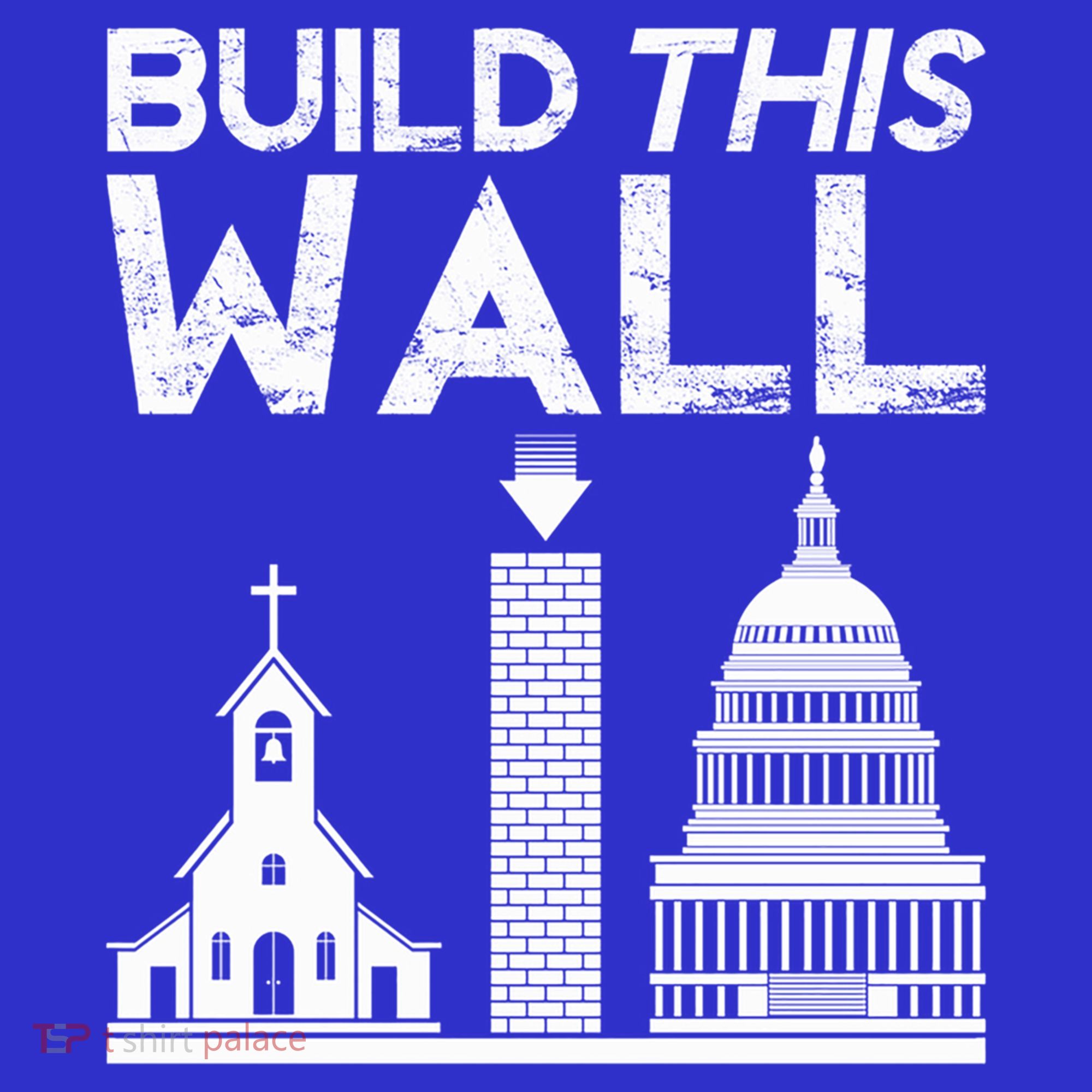 Build This Wall Separation Of Church And State Usa Gift Baby Bodysuit