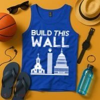 Build This Wall Separation Of Church And State Usa Gift Tank Top thumb 4