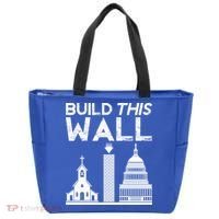 Build This Wall Separation Of Church And State Usa Gift Tote Bag thumb 0