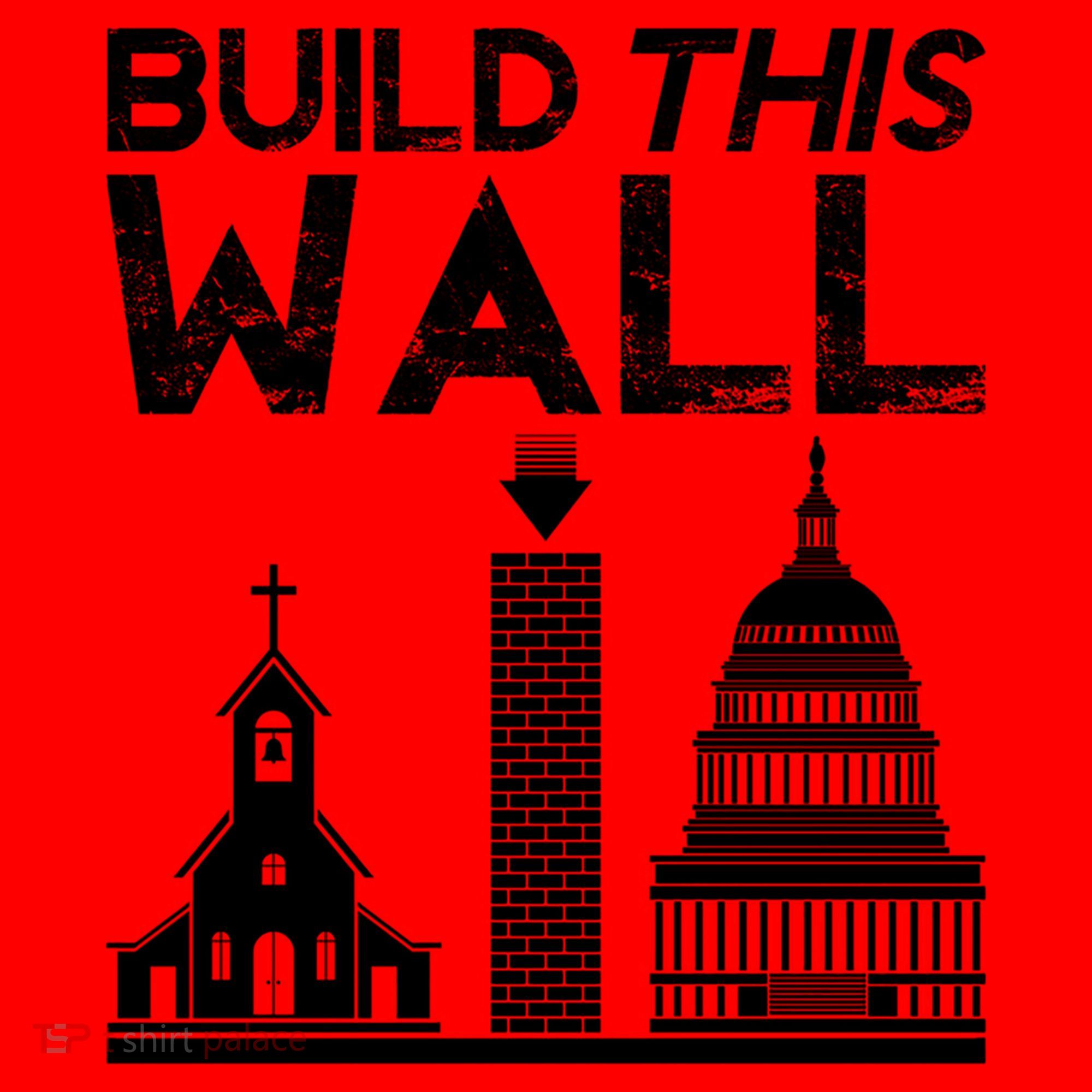 Build This Wall Separation Of Church And State Usa Gift Santa Hat