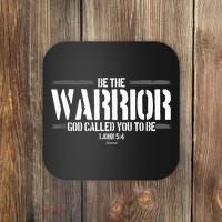 Be The Warrior God Called You To Be Gift For Mens Christian Gift Coaster thumb 0