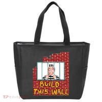 Build This Wall Lock Him Up Anti Trump Impeachment 45 Tote Bag thumb 0