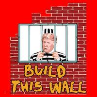 Build This Wall Lock Him Up Anti Trump Impeachment 45 Santa Hat thumb 1