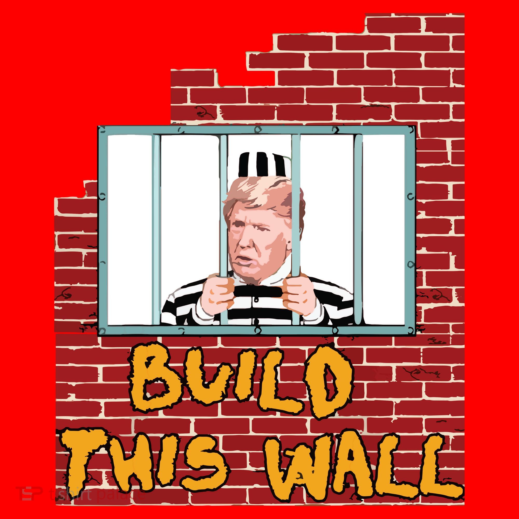 Build This Wall Lock Him Up Anti Trump Impeachment 45 Santa Hat