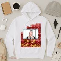 Build This Wall Lock Him Up Anti Trump Impeachment 45 Hoodie thumb 3