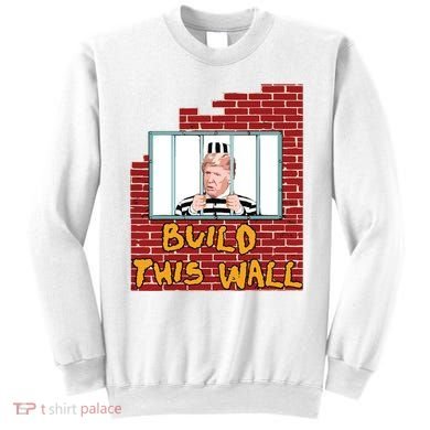 Build This Wall Lock Him Up Anti Trump Impeachment 45 Sweatshirt