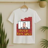 Build This Wall Lock Him Up Anti Trump Impeachment 45 T-Shirt thumb 2