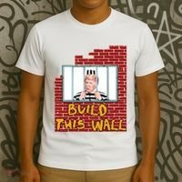 Build This Wall Lock Him Up Anti Trump Impeachment 45 T-Shirt thumb 3