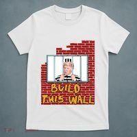Build This Wall Lock Him Up Anti Trump Impeachment 45 T-Shirt thumb 5