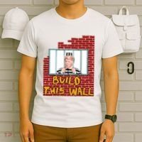 Build This Wall Lock Him Up Anti Trump Impeachment 45 T-Shirt thumb 6