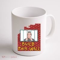 Build This Wall Lock Him Up Anti Trump Impeachment 45 Coffee Mug thumb 1