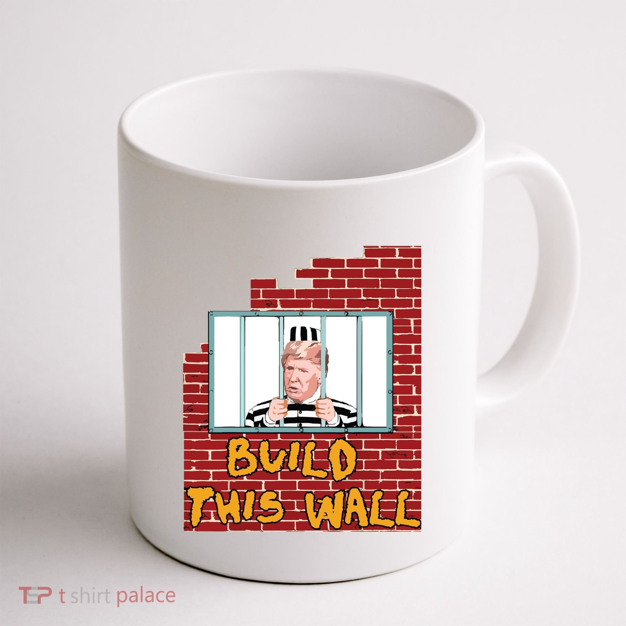 Build This Wall Lock Him Up Anti Trump Impeachment 45 Coffee Mug