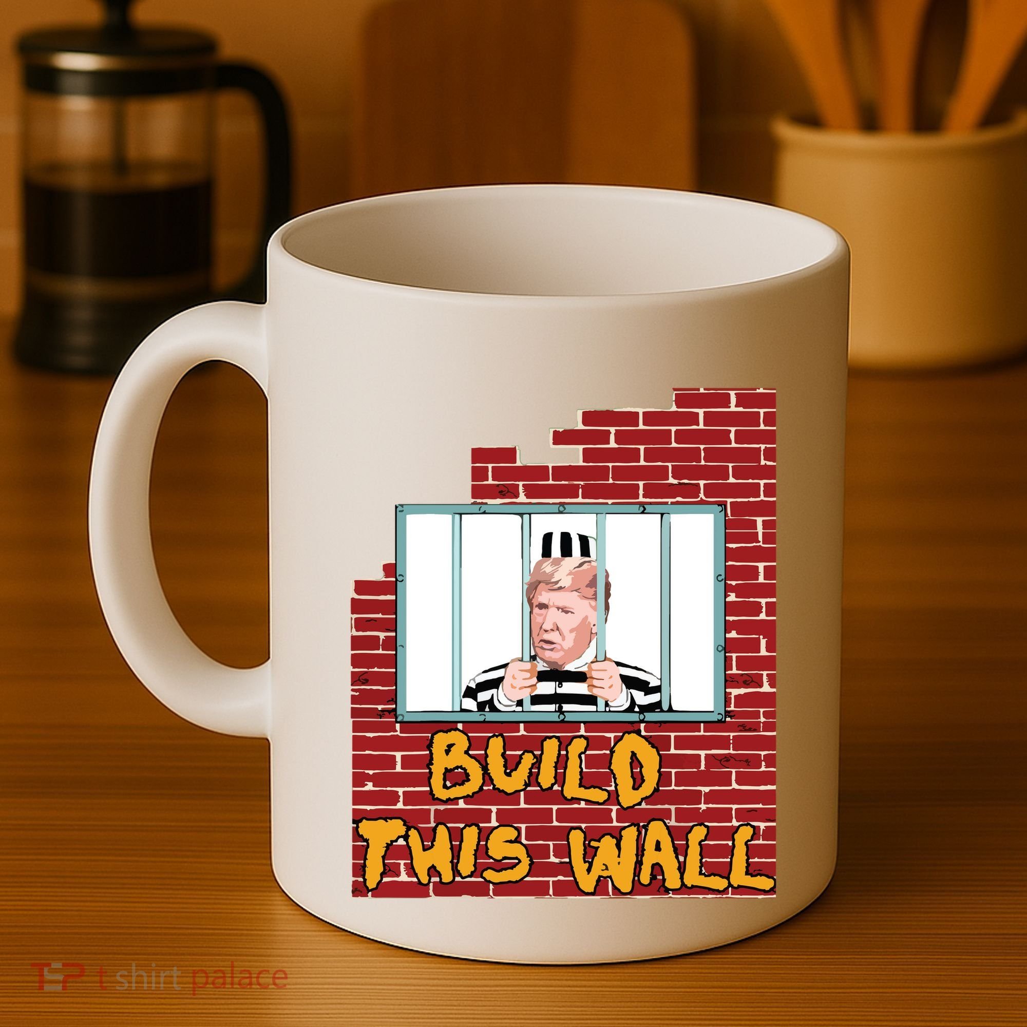 Build This Wall Lock Him Up Anti Trump Impeachment 45 Coffee Mug