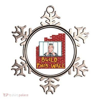 Build This Wall Lock Him Up Anti Trump Impeachment 45 Ornament