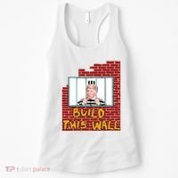 Build This Wall Lock Him Up Anti Trump Impeachment 45 Women's Tank Top thumb 0
