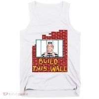 Build This Wall Lock Him Up Anti Trump Impeachment 45 Tank Top thumb 0
