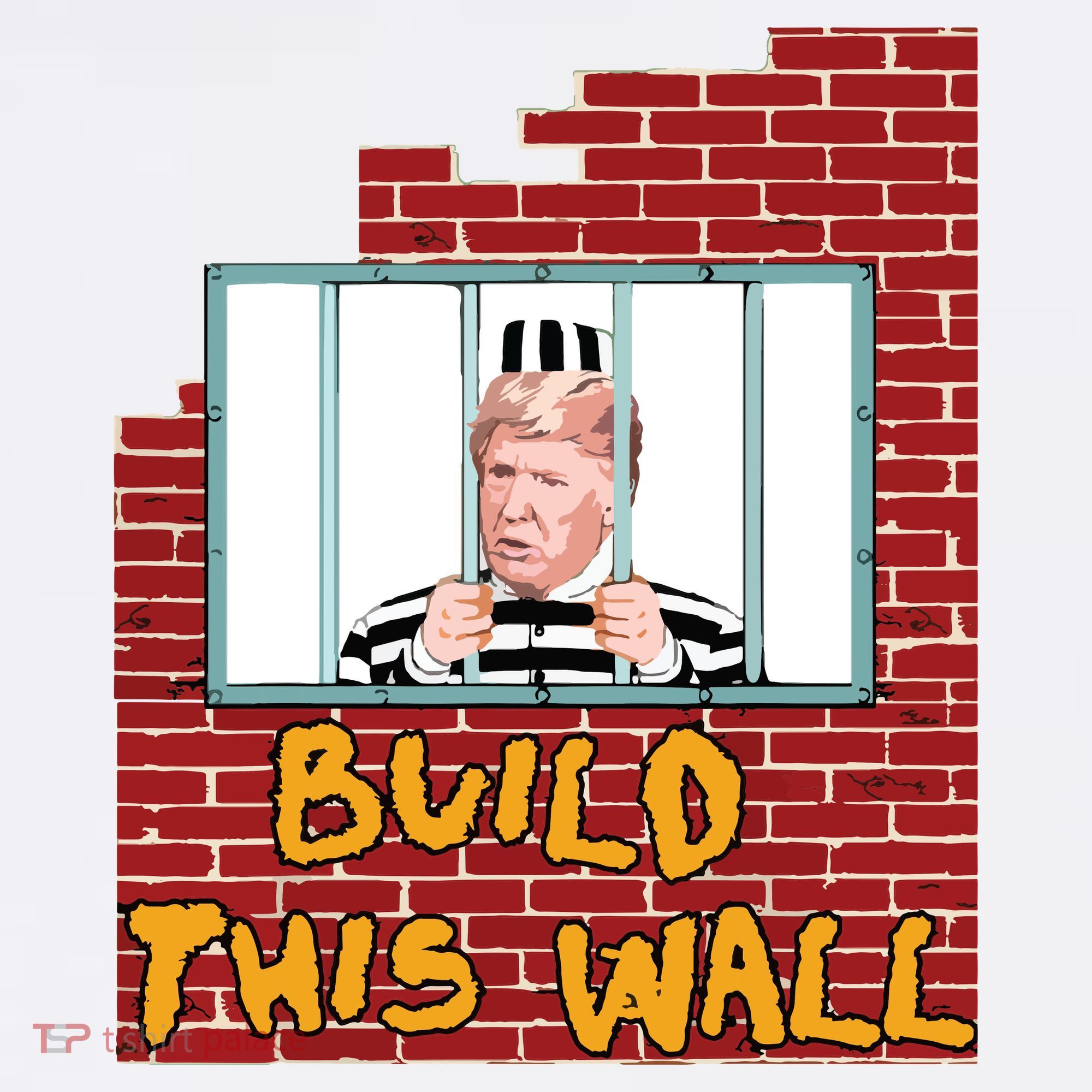 Build This Wall Lock Him Up Anti Trump Impeachment 45 Tank Top