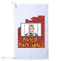 Build This Wall Lock Him Up Anti Trump Impeachment 45 Golf Towel thumb 0