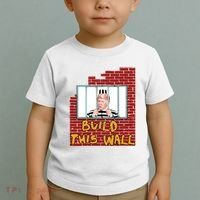 Build This Wall Lock Him Up Anti Trump Impeachment 45 Toddler T-Shirt thumb 2