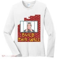 Build This Wall Lock Him Up Anti Trump Impeachment 45 Women's Long Sleeve Shirt thumb 0