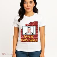 Build This Wall Lock Him Up Anti Trump Impeachment 45 Women's T-Shirt thumb 4