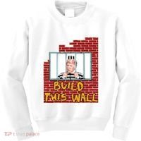 Build This Wall Lock Him Up Anti Trump Impeachment 45 Kids Sweatshirt thumb 0