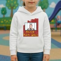 Build This Wall Lock Him Up Anti Trump Impeachment 45 Kids Hoodie thumb 3