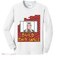 Build This Wall Lock Him Up Anti Trump Impeachment 45 Kids Long Sleeve Shirt thumb 0