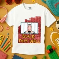 Build This Wall Lock Him Up Anti Trump Impeachment 45 Kids T-Shirt thumb 3