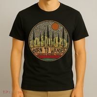Born To Wander Americas National Parks Vintage T-Shirt thumb 3