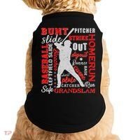 Baseball Typography Word Art Doggie Tank thumb 0
