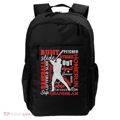 Baseball Typography Word Art Backpack