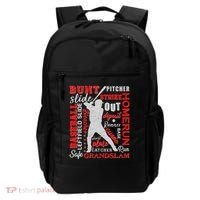 Baseball Typography Word Art Backpack thumb 0