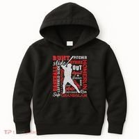 Baseball Typography Word Art Kids Hoodie thumb 0