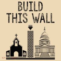 Build This Wall Ironic Separate Church And State Tote Bag thumb 4