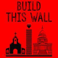 Build This Wall Ironic Separate Church And State Santa Hat thumb 1