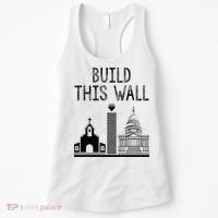Build This Wall Ironic Separate Church And State Women's Tank Top thumb 0