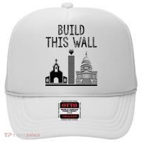 Build This Wall Ironic Separate Church And State Hat thumb 0