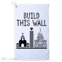 Build This Wall Ironic Separate Church And State Golf Towel thumb 0