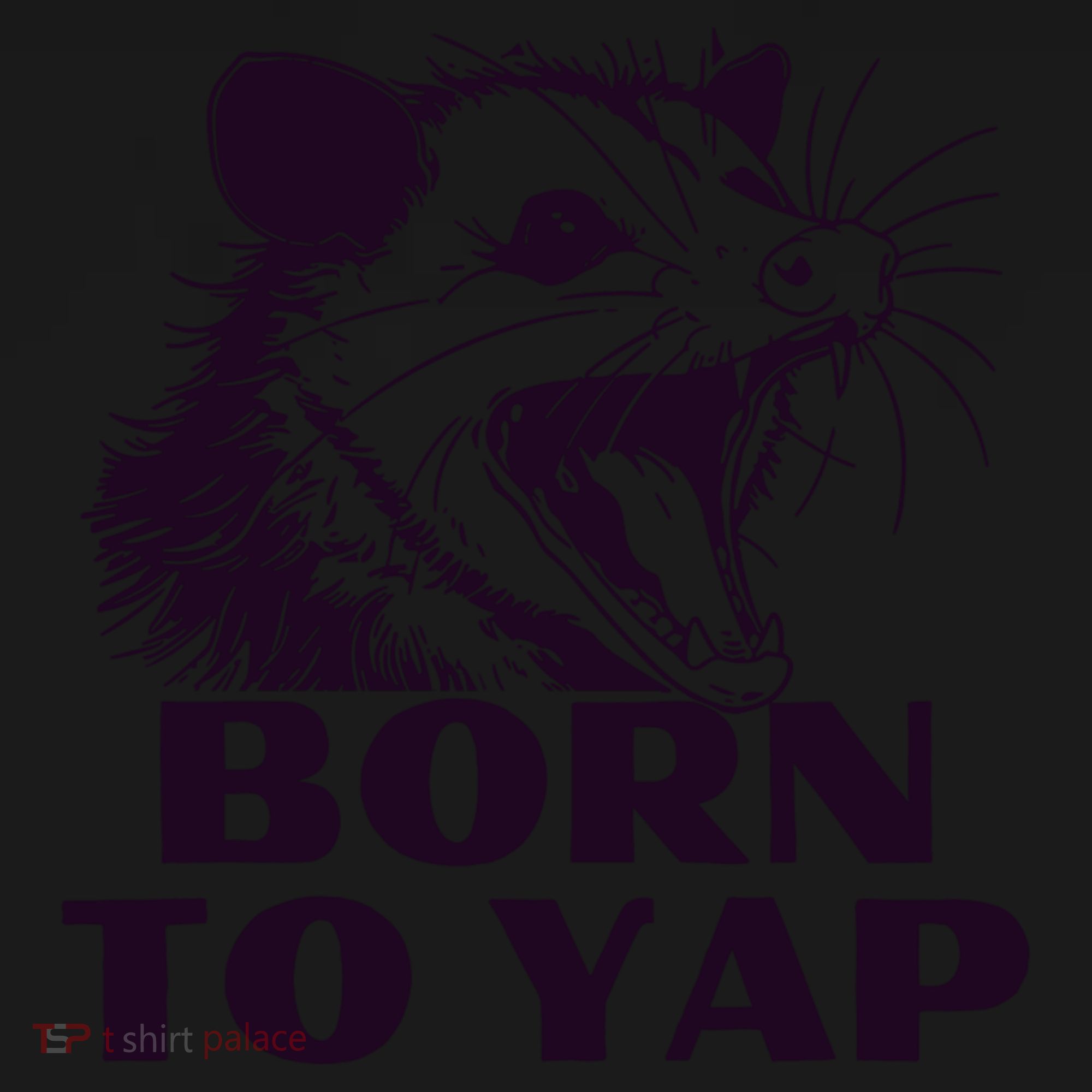 Born To Yap Funny Opossun Meme Awesome Possum Weird Gift Women's Hoodie