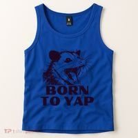 Born To Yap Funny Opossun Meme Awesome Possum Weird Gift Tank Top thumb 2