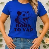 Born To Yap Funny Opossun Meme Awesome Possum Weird Gift Women's T-Shirt thumb 2