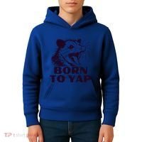 Born To Yap Funny Opossun Meme Awesome Possum Weird Gift Kids Hoodie thumb 4