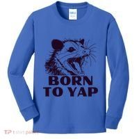Born To Yap Funny Opossun Meme Awesome Possum Weird Gift Kids Long Sleeve Shirt thumb 0