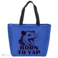 Born To Yap Funny Opossun Meme Awesome Possum Weird Gift Tote Bag thumb 0
